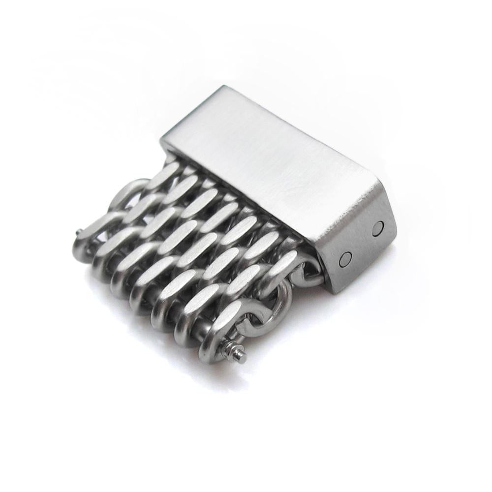 18mm 20mm 22mm or 24mm Stainless Steel mesh band extension piece Brushed Strapcode Parts