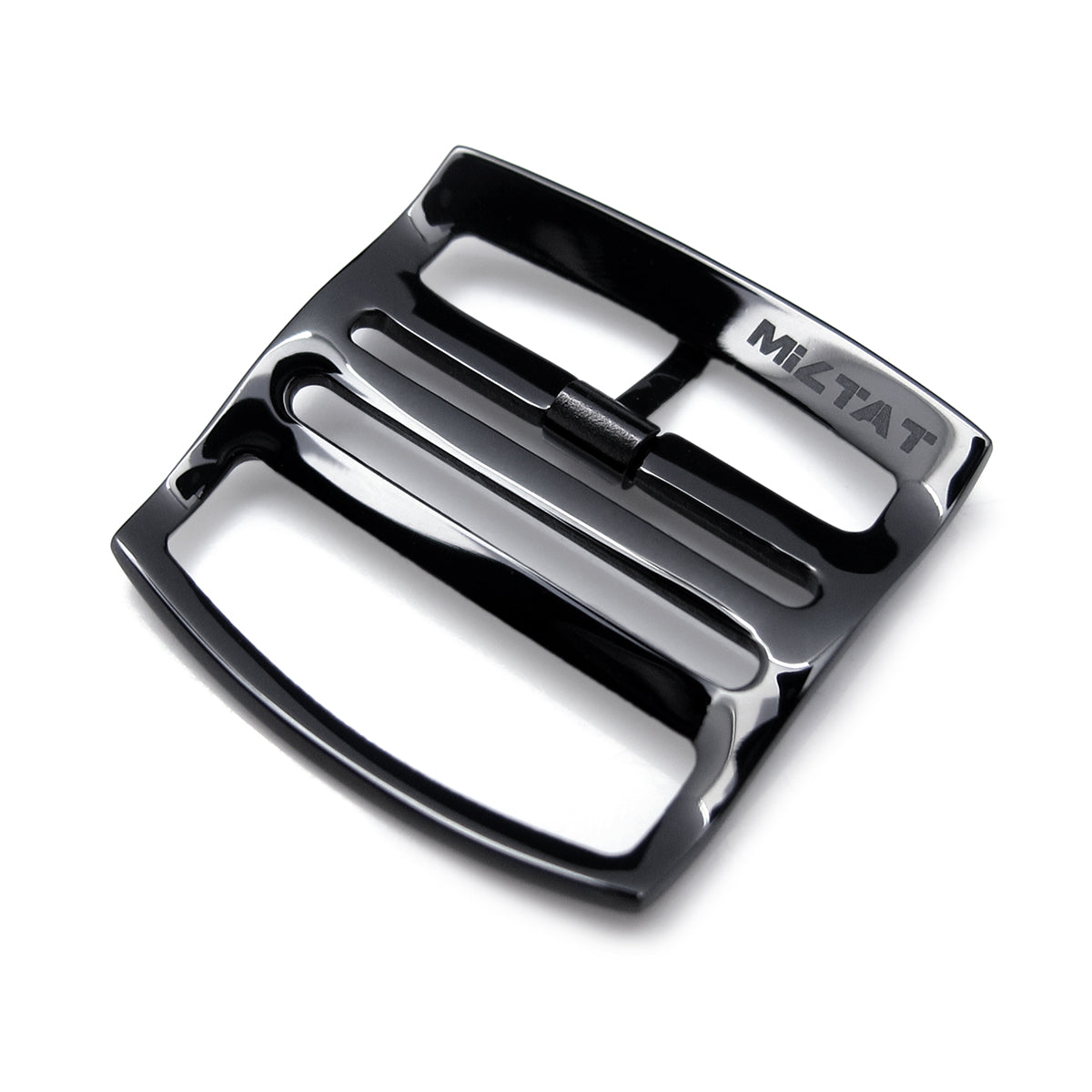 20mm 22mm Solid 316L Stainless Steel Ladder Lock Slider tang buckle PVD Polished Black Strapcode Buckles