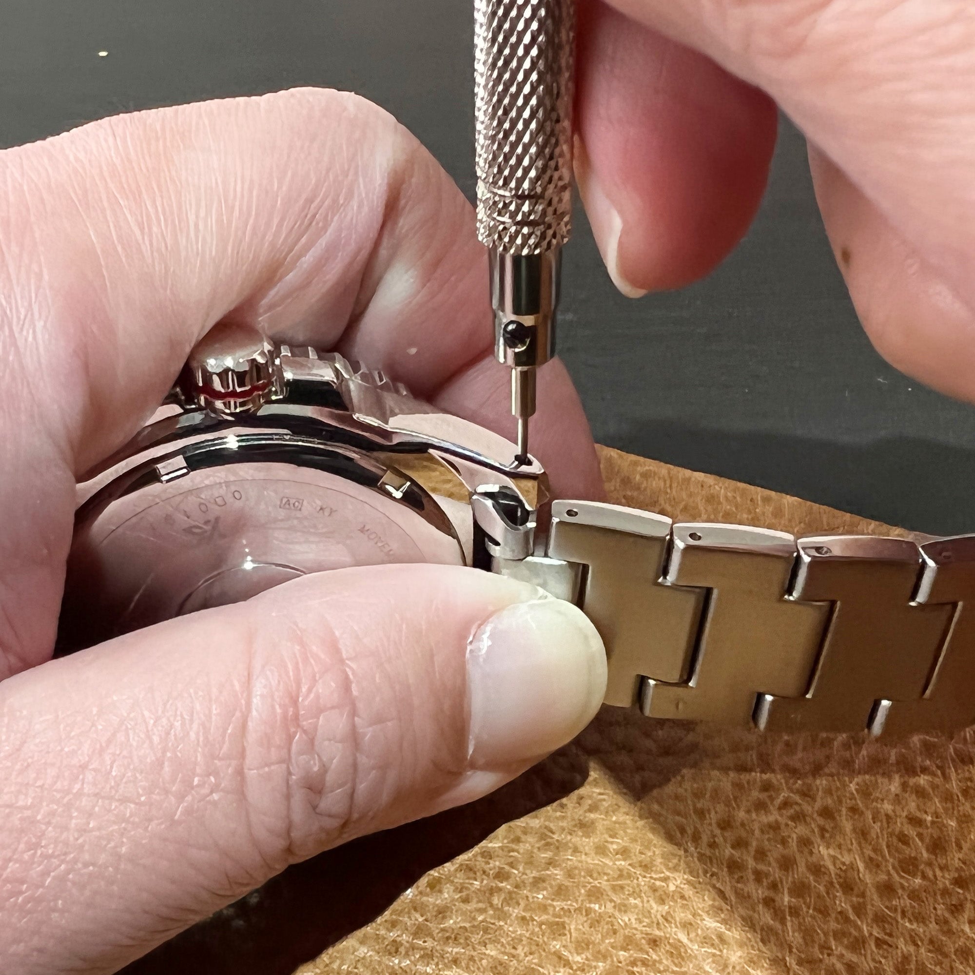 How to use a Watch Band Double-headed Pin Punch  (Extra-long) by Strapcode