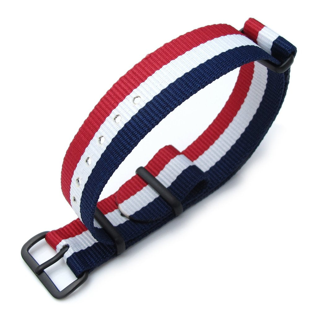 MiLTAT 18mm G10 military watch strap ballistic nylon armband PVD French Flag Edition Strapcode Watch Bands