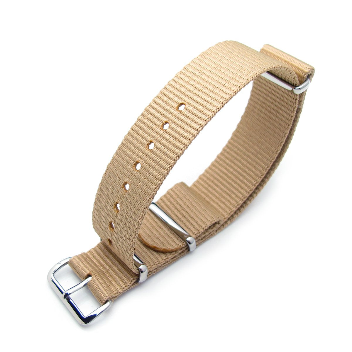 MiLTAT 20mm G10 military watch strap ballistic nylon armband Polished Sand Strapcode Watch Bands