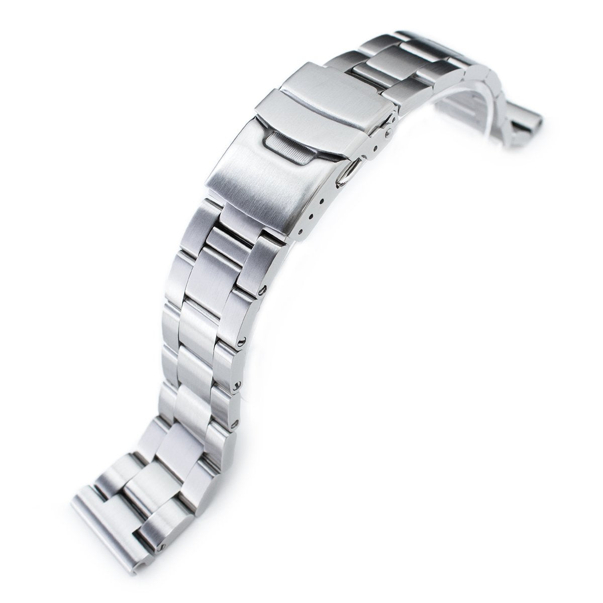 20mm Super-O Boyer 316L Stainless Steel Watch Bracelet Straight End Brushed Strapcode Watch Bands