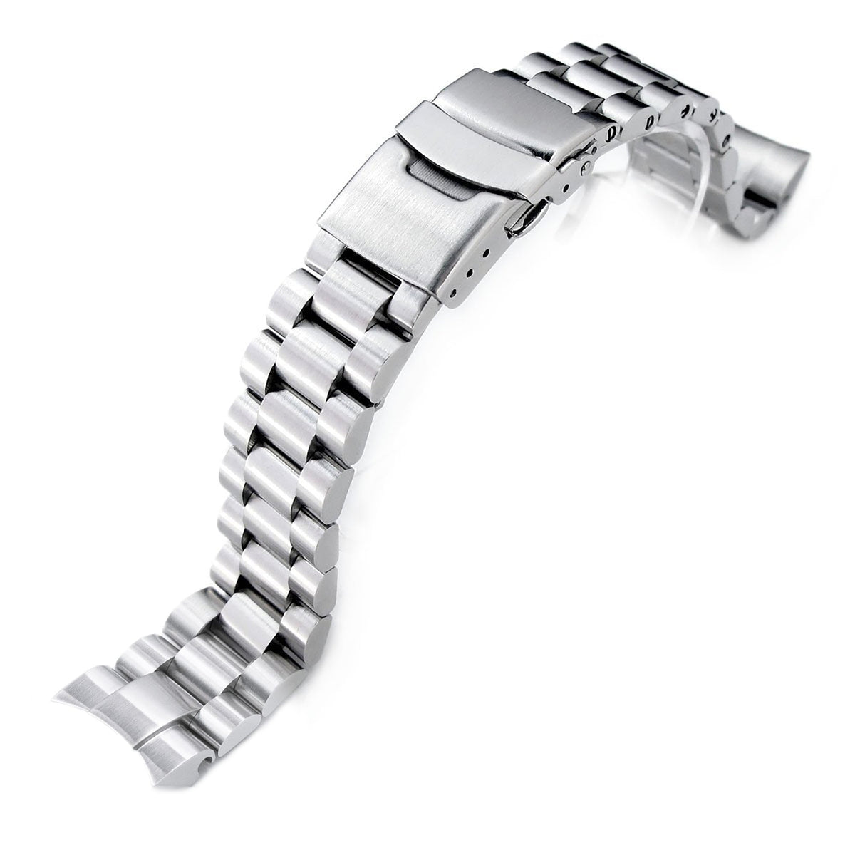 20mm Endmill Watch Bracelet for Seiko Solar Power SSC015 316L SS Diver Clasp Brushed Strapcode Watch Bands
