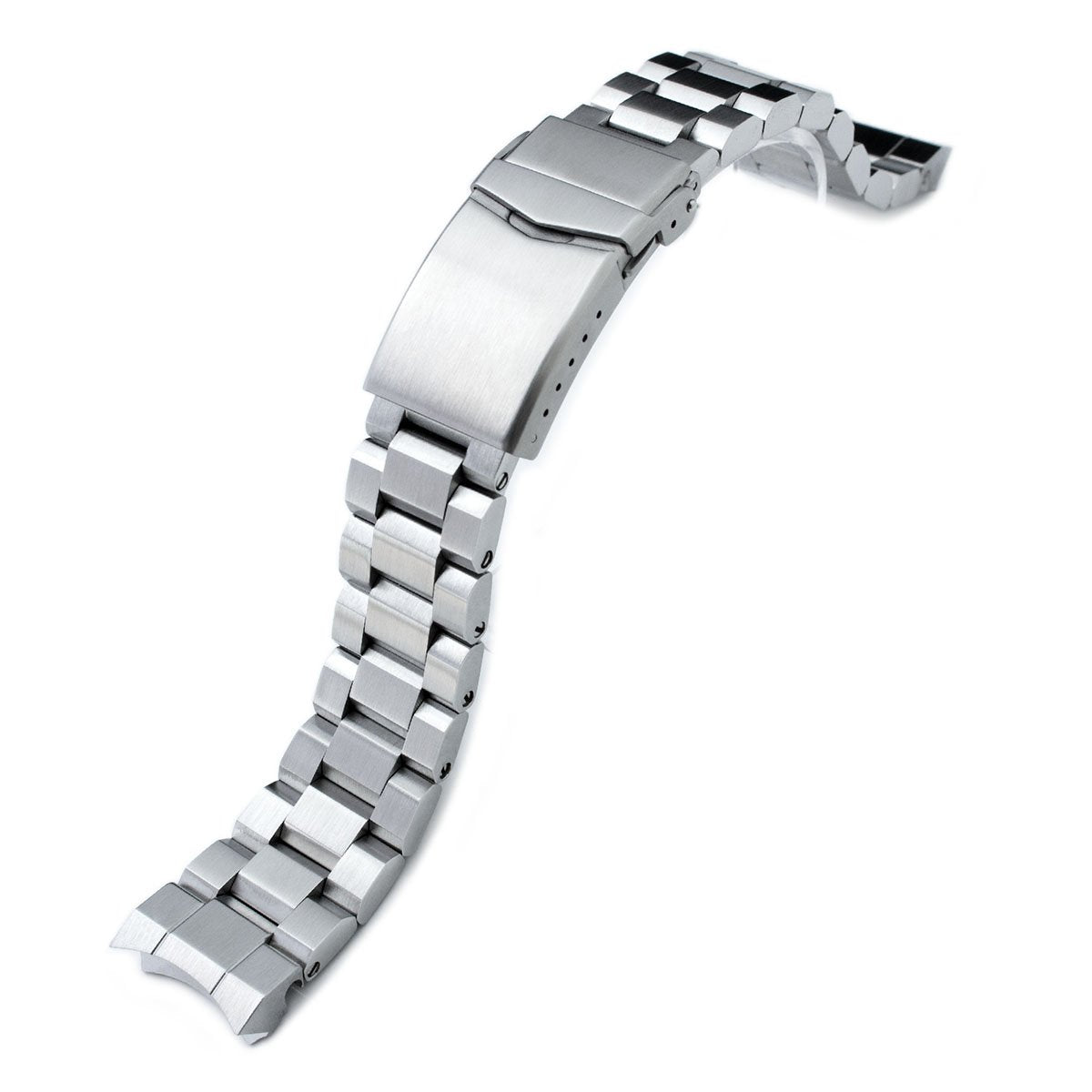 20mm Hexad 316L Stainless Steel Watch Band for Seiko Sumo SBDC001 V-Clasp Button Double Lock Strapcode Watch Bands