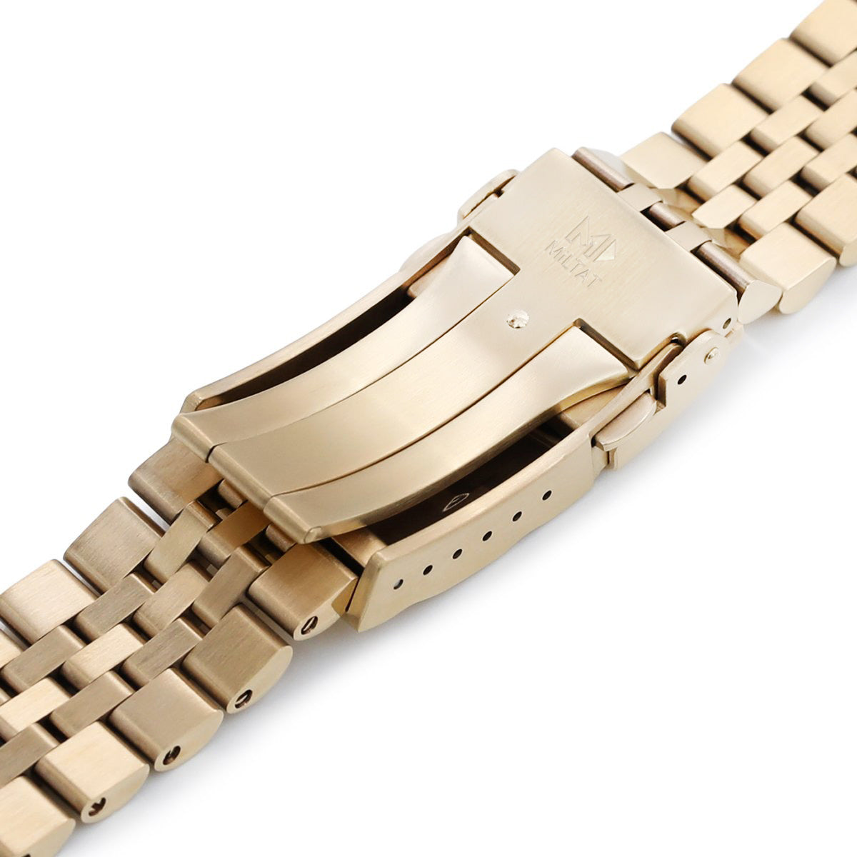 22 mm Super-J Louis Jub Watch Band compatibile con la tartaruga oro Seiko SRPC44, Sub Clascy in acciaio inossidabile 316L Gold completo