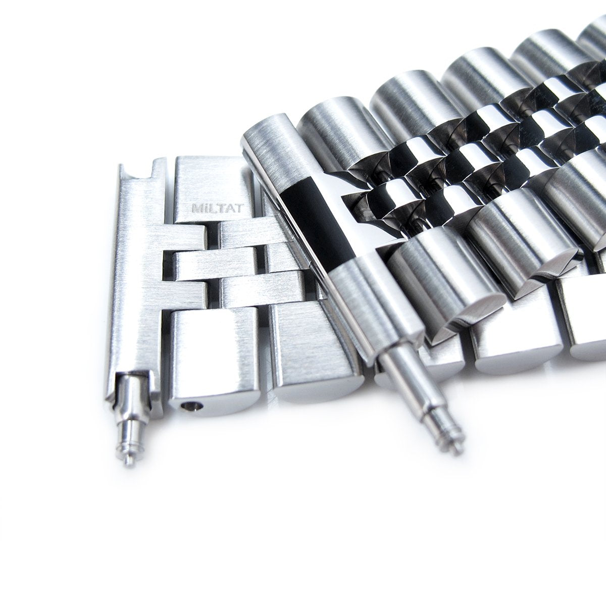Straight End 22mm Stainless Steel J Louis Bracelet | Strapcode