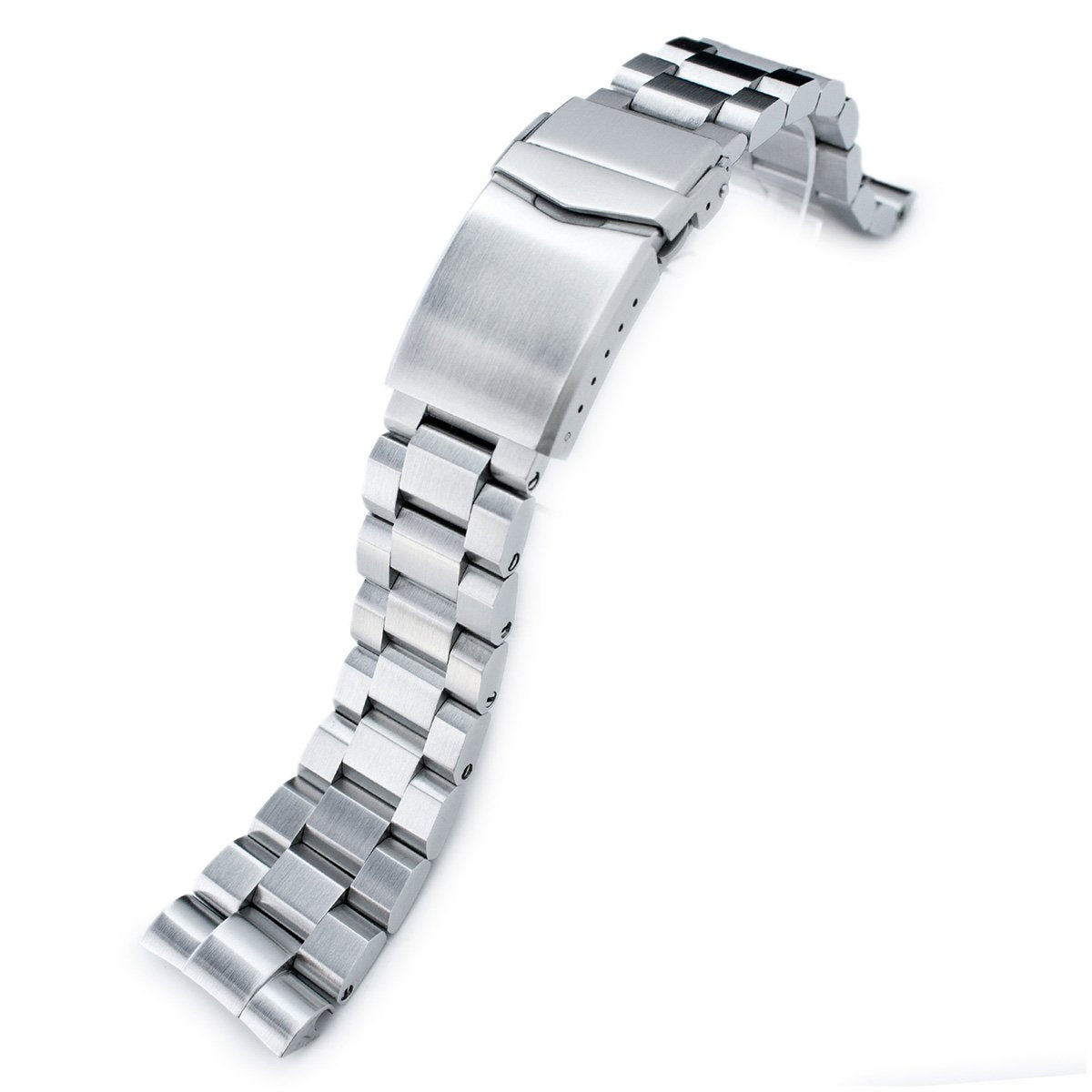22mm Hexad 316L Stainless Steel Watch Band for Seiko New Turtles SRP777 &amp; PADI SRPA21 V-Clasp Button Double Lock Brushed Strapcode Watch Bands