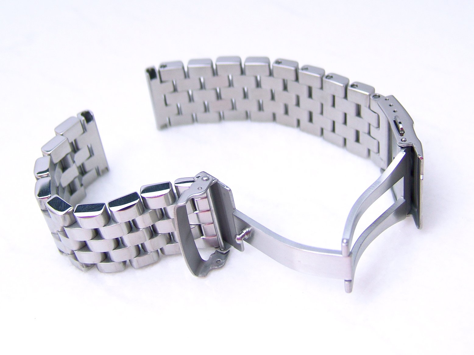 20mm 22mm or 24mm Brushed Super Engineer Solid Link 316L Stainless Steel Bracelet Straight Lug Strapcode Watch Bands