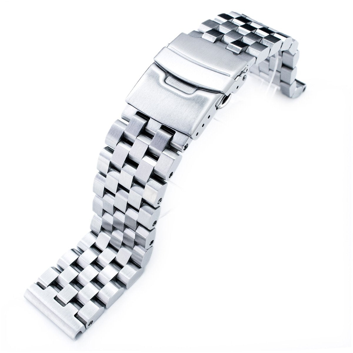 SUPER Engineer Type II Solid Stainless Steel Straight End Watch Band-Push Button Strapcode Watch Bands