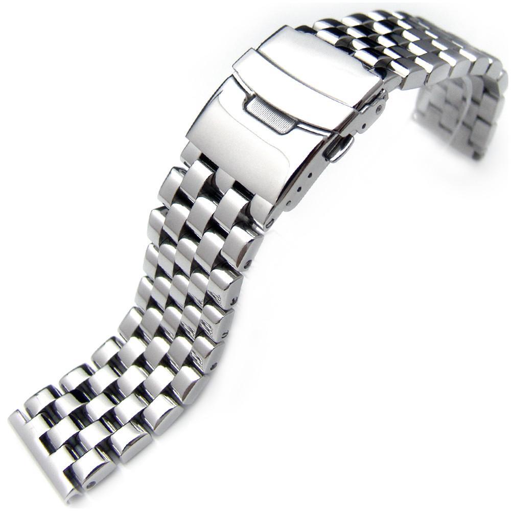Glossy Black Curb Cuban 316L Stainless Steel Bracelet For Men  ZIVOM