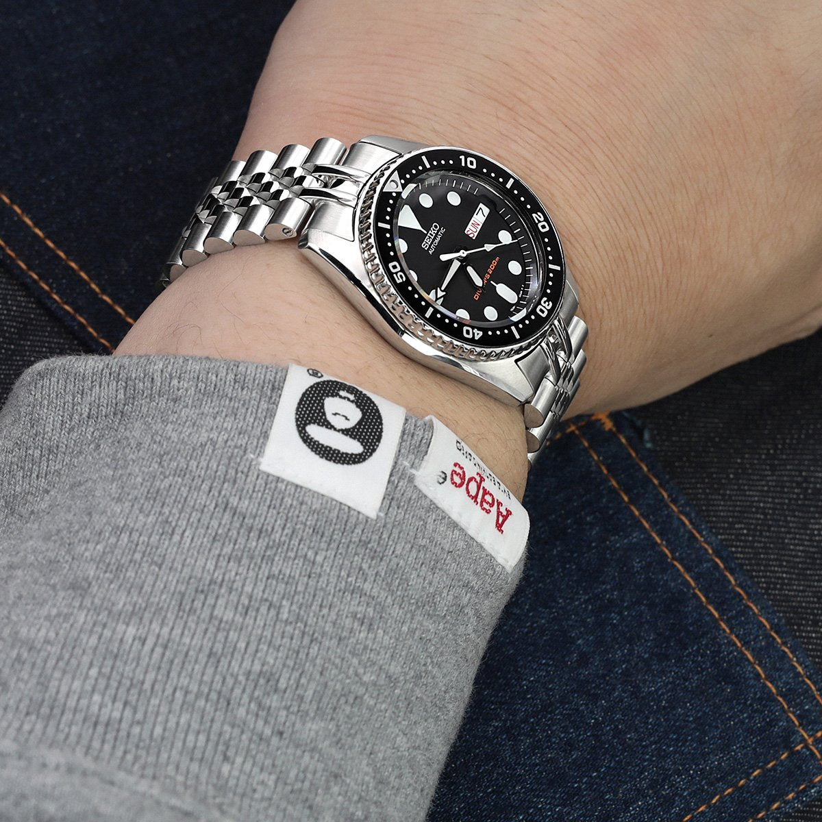 NEW AF SEIKO JUBILEE BRACELET 20mm 7S26 0030 SKX013 WATCH BAND SOLID LINKS NEW AF SEIKO JUBILEE BRACELET 20mm 7S26 0030 SKX013 WATCH BAND SOLID LINKS
