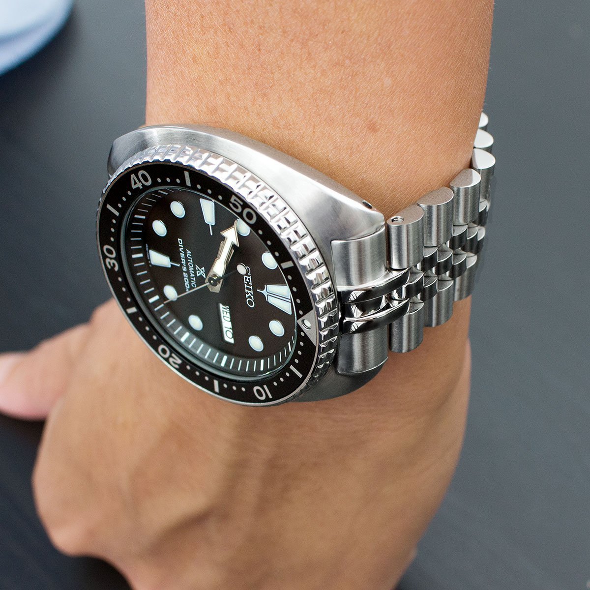 SRP Turtle Bracelet: Black/Silver Jubilee - Watch-Modz