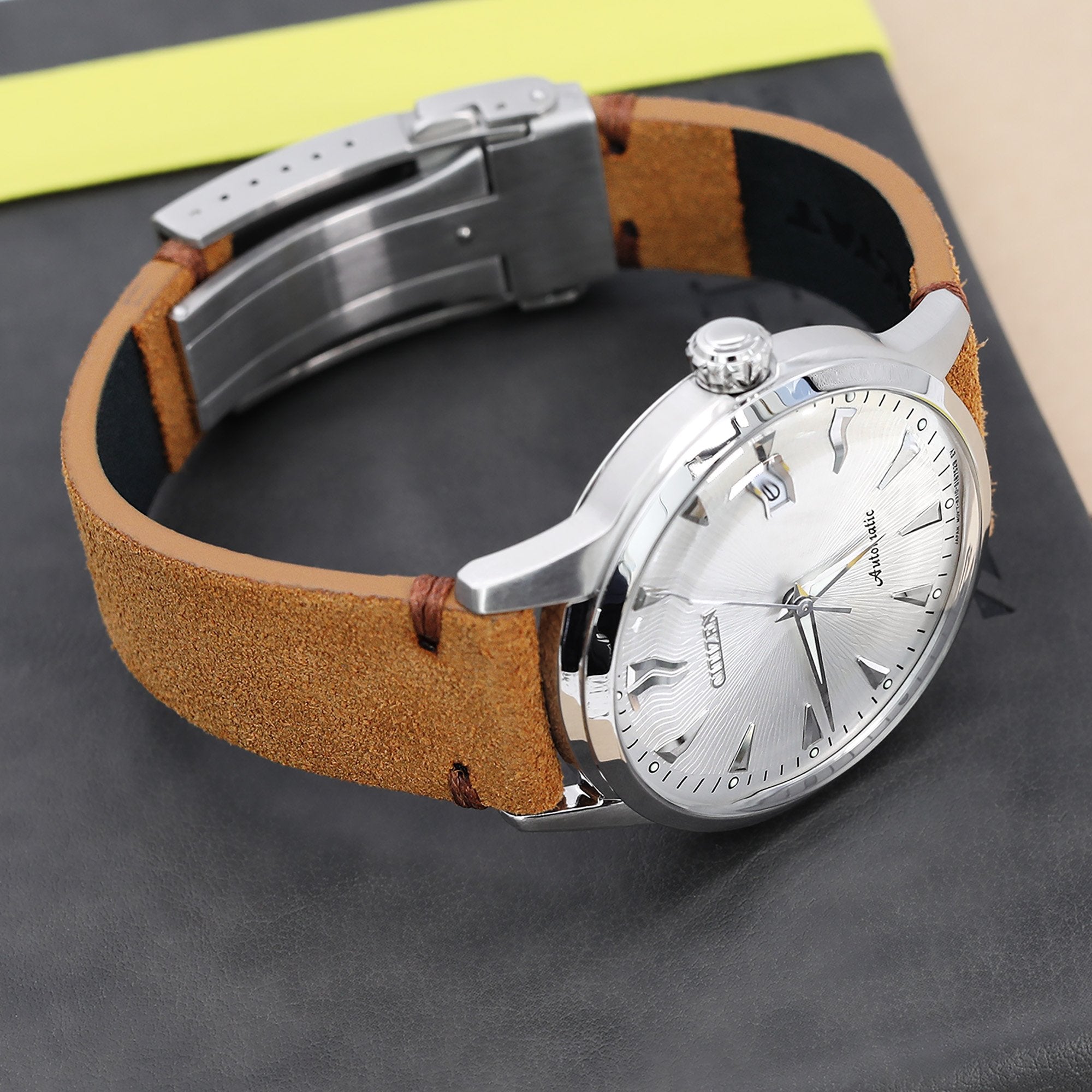 Inexpensive Elegance Leather 20 mm Watch Band 7737-STC-00659_K0020037 main image 0