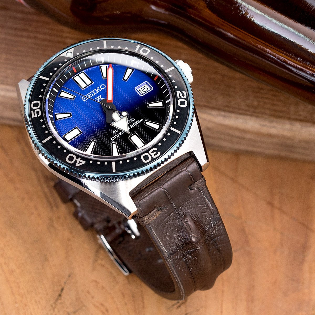 Buy Crocodile Leather Watch Wristband CB011012/Q576-CROCD_K0008858 main image 0