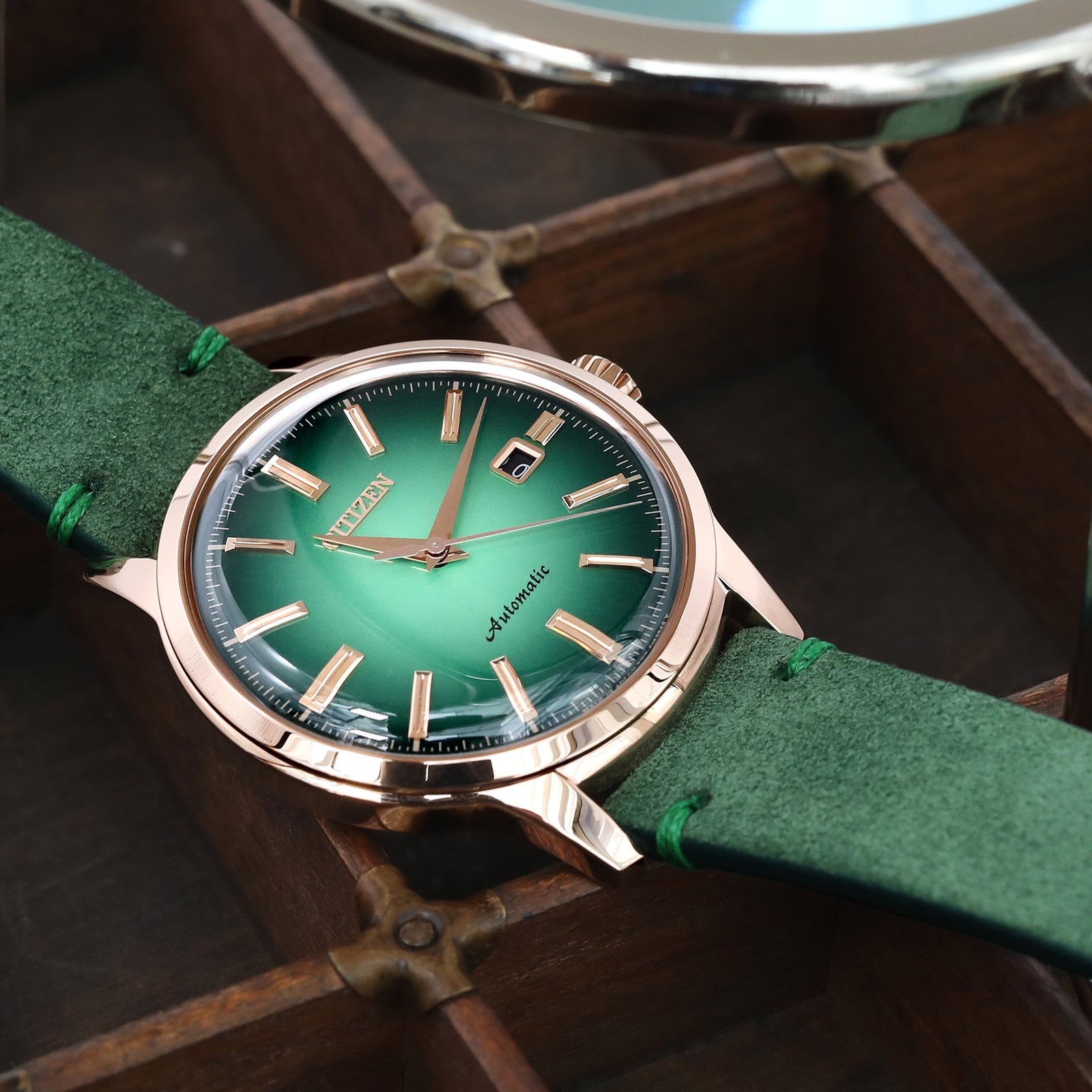 20mm Green Quick Release Italian Suede Leather Watch Bands
