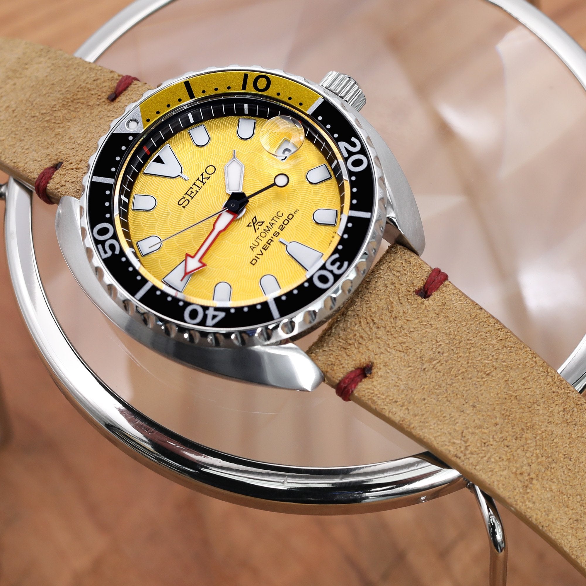 Limited Edition Seiko Mini Turtle Yellow Seiko Zimbe Turtle 20mm