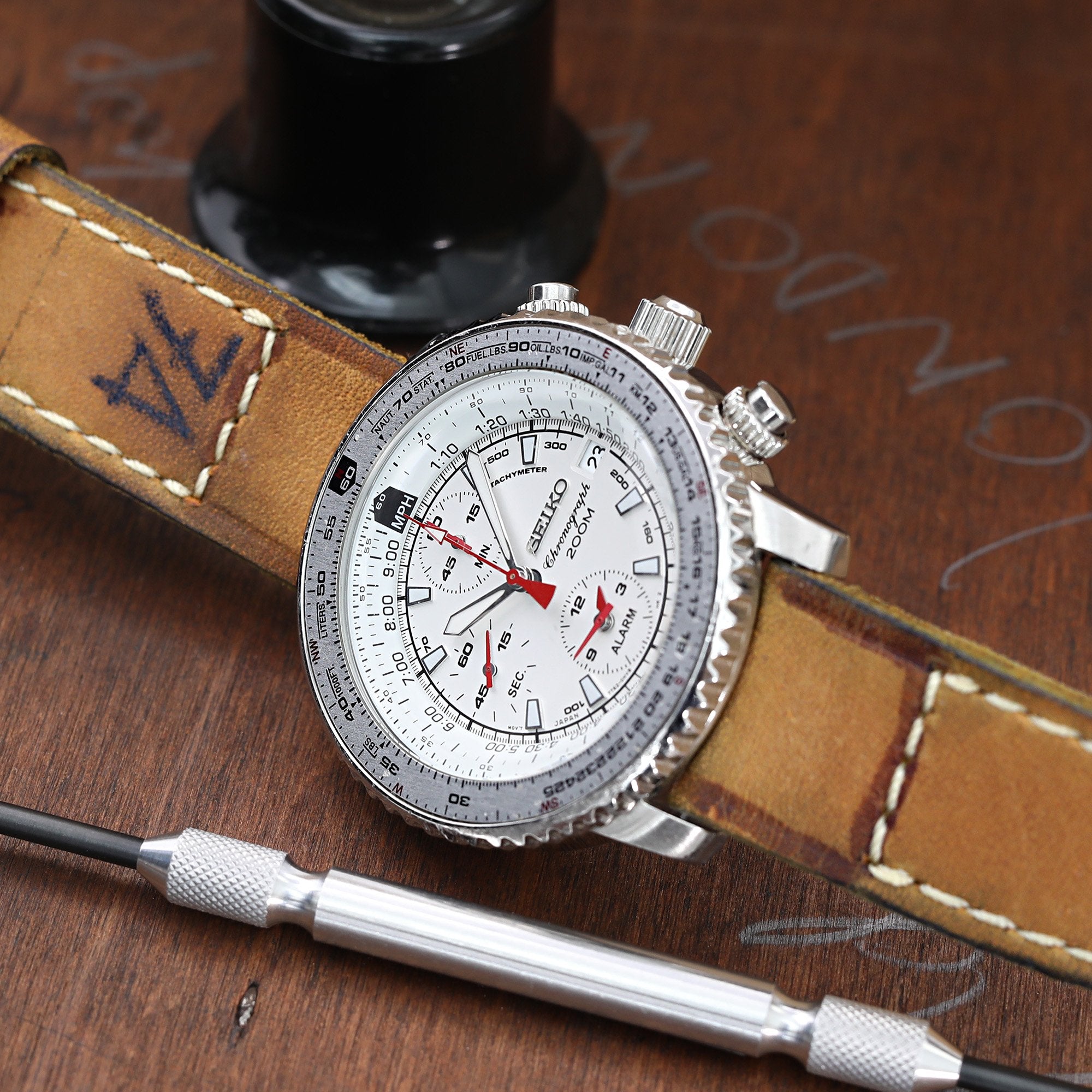 Gunny X MT '74' Brown Handmade Release Watchband - Strapcode