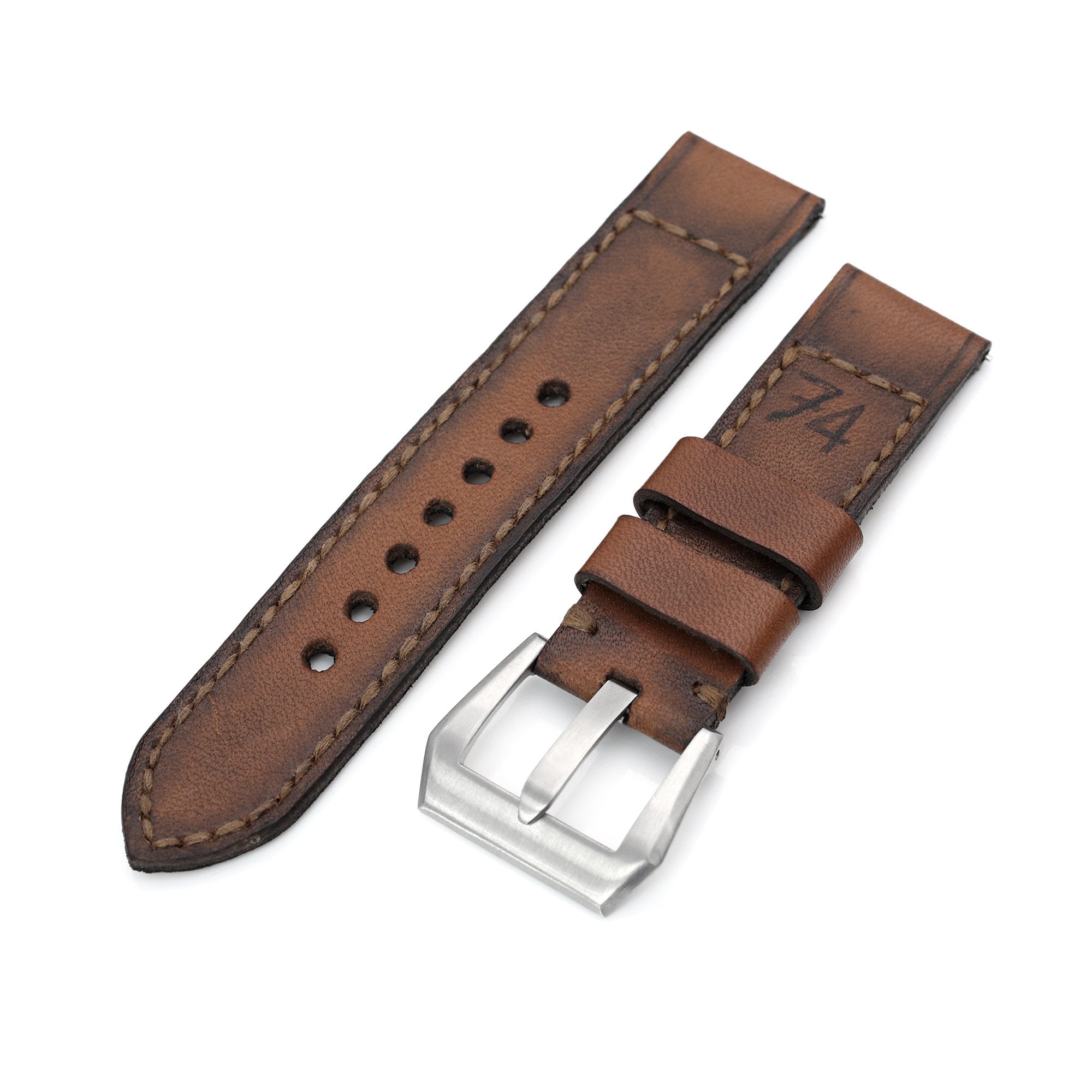 MORELLATO 22mm Gold Brown マットアリゲーター Shubert*1