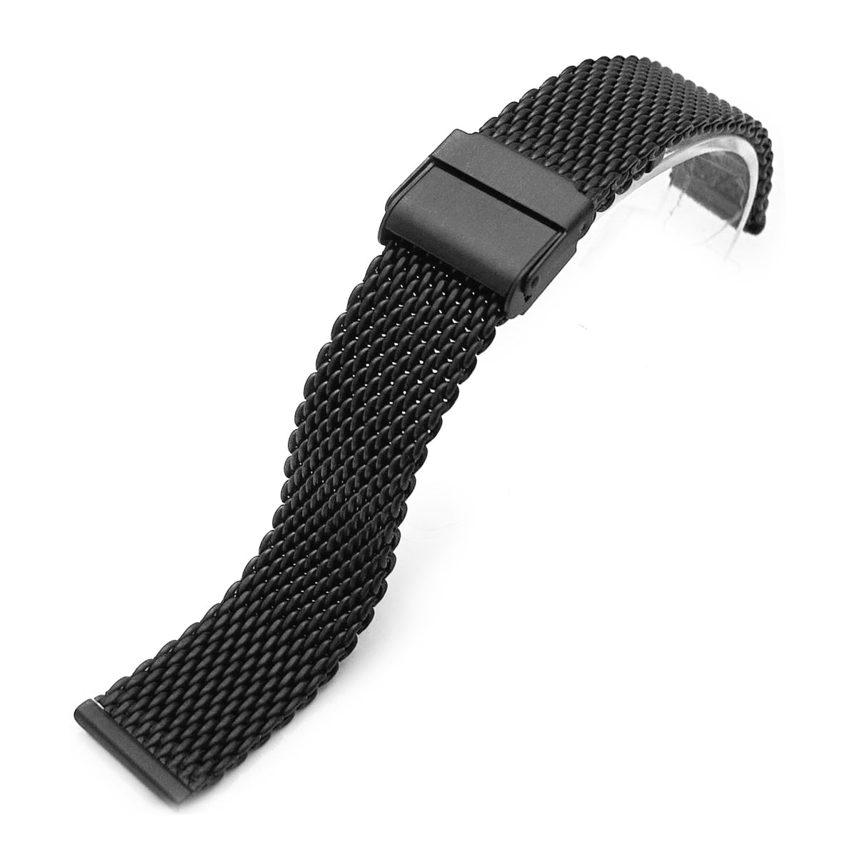 Bracciale da 18 mm, da 20 mm ad interblocco ad incastro nero