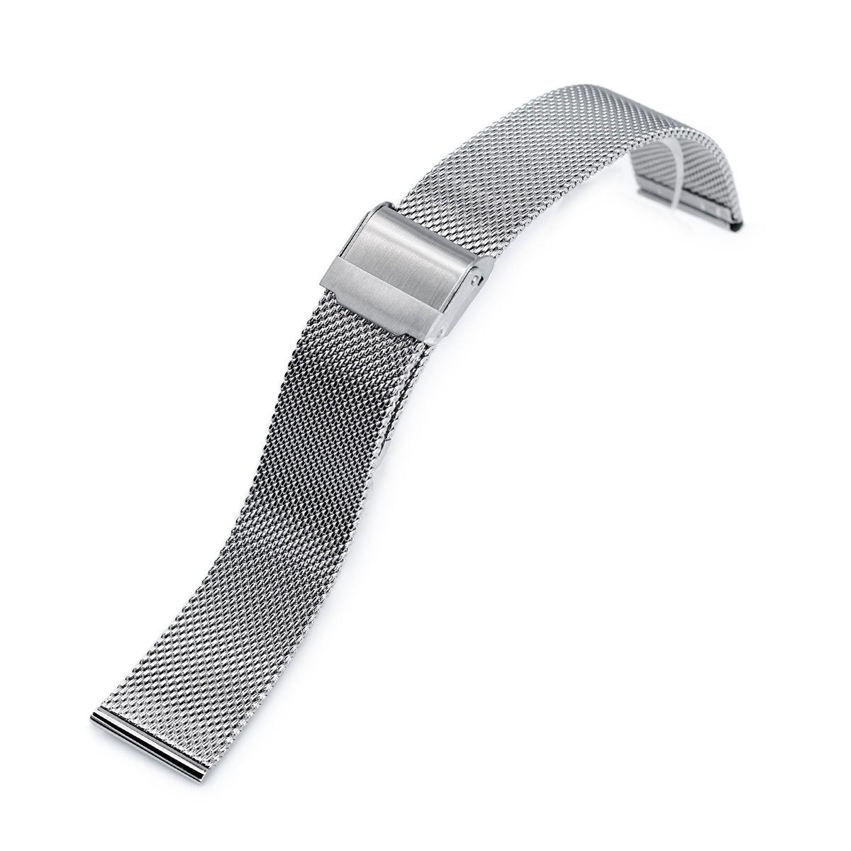 18mm 20mm or 22mm Classic Vintage Knitted Superfine Wire Mesh Band Polished Strapcode Watch Bands