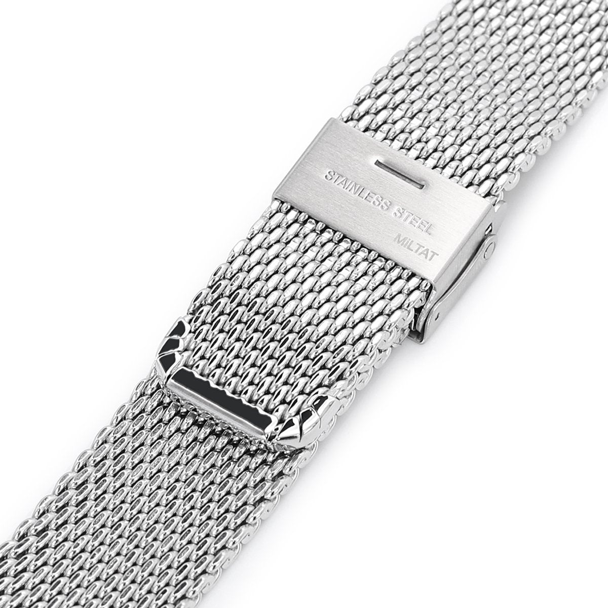 20mm 22mm Tapered Milanese Wire Mesh Band Polished Strapcode Watch Bands