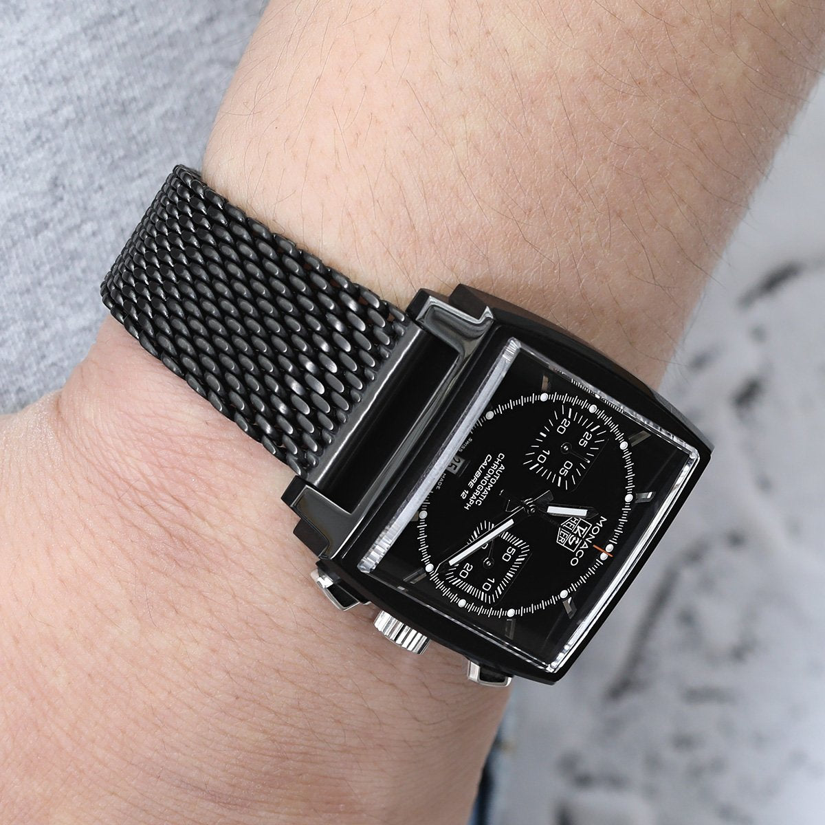 Black Grid Luxury Watch Band – MikesTreasuresCrafts