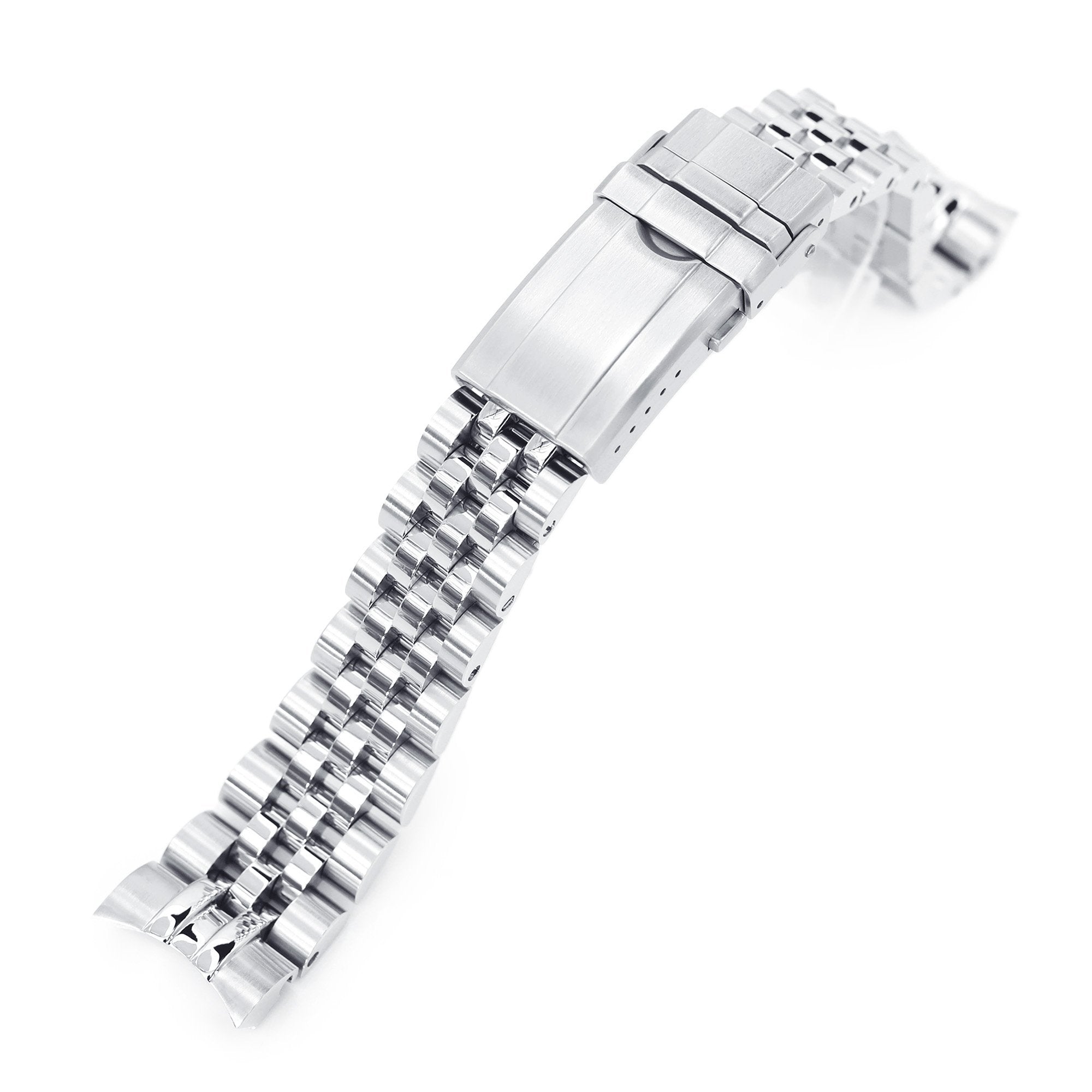 20mm Angus-J Louis 316L Stainless Steel Watch Bracelet for TUD BB58 Brushed Turning Clasp Strapcode Watch Bands