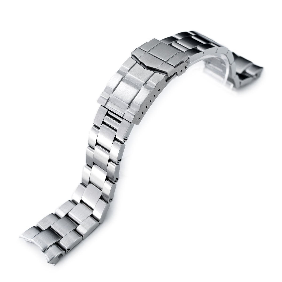 20mm Super-O Boyer watch band for Seiko Alpinist SARB017 (or Hamilton K.) Brushed Solid SUB Clasp Strapcode Watch Bands
