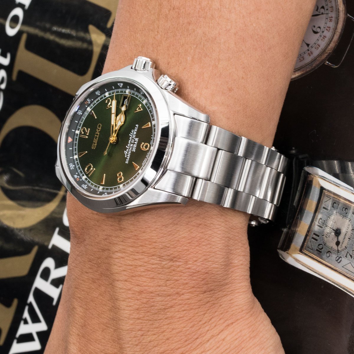 20 mm Super-O Boyer stainless bracelet for Seiko Alpinist