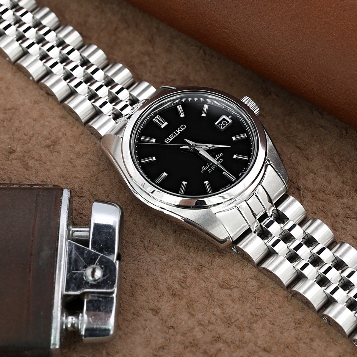 Løfte stof Scorch Seiko Mod SARB033 Curved End Angus-J Louis Bracelet | Strapcode