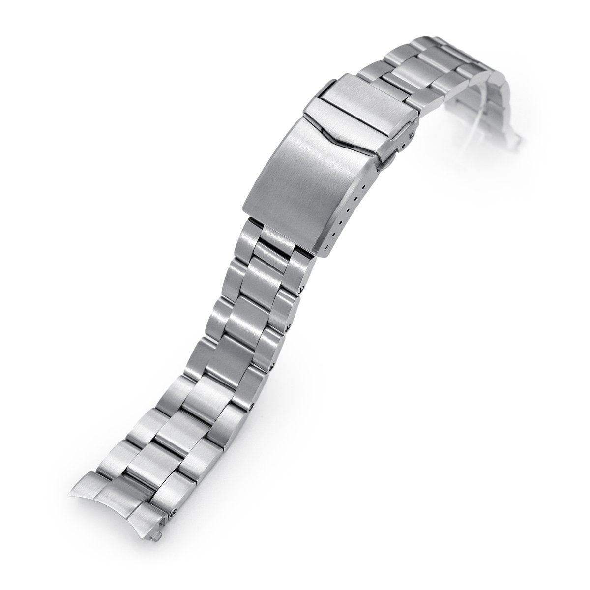 20mm Super-O Boyer 316L Stainless Steel Watch Bracelet for Seiko Cocktail SSA345 V-Clasp Brushed Strapcode Watch Bands