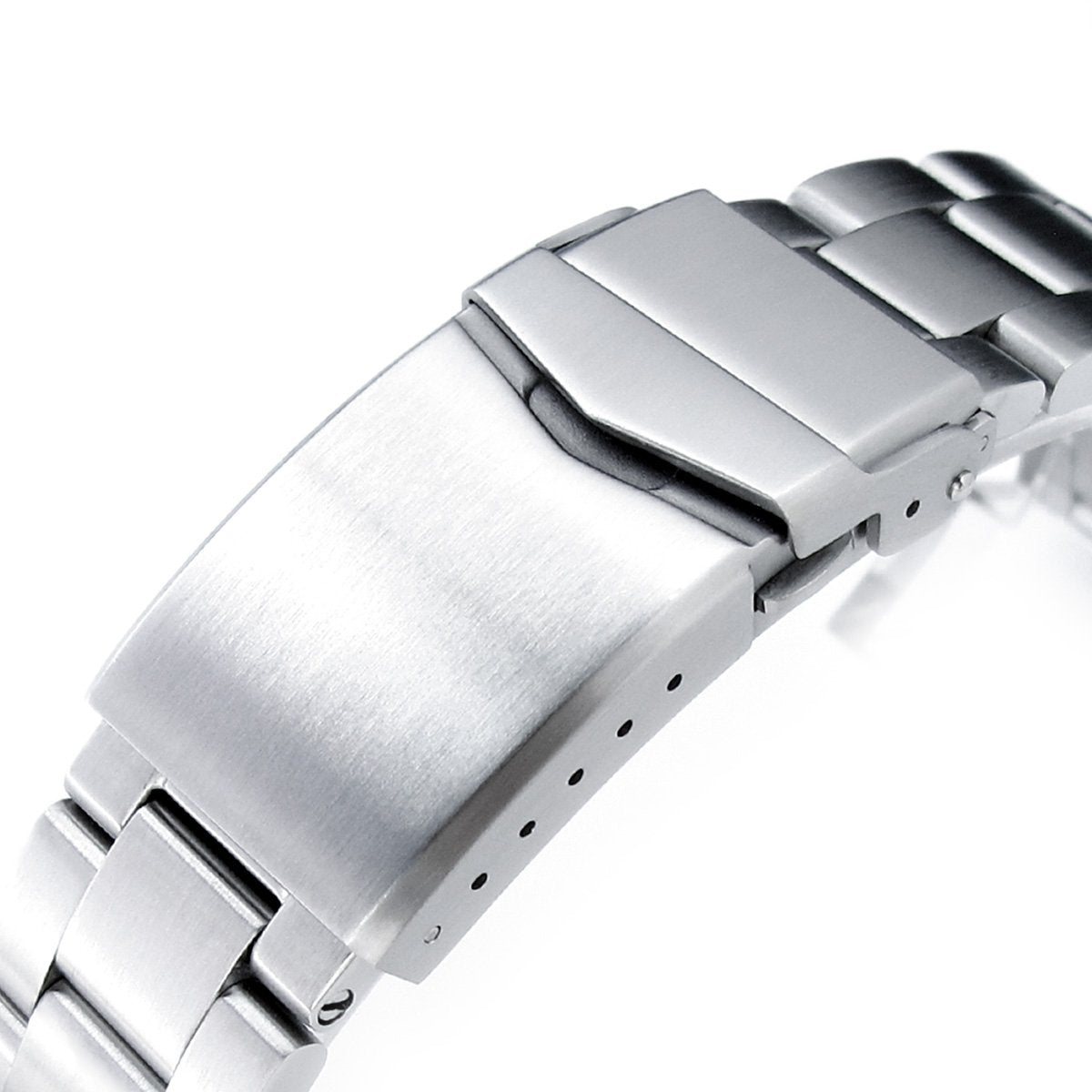 20mm Super-O Boyer 316L Stainless Steel Watch Bracelet for Seiko Cocktail SSA345 V-Clasp Brushed Strapcode Watch Bands