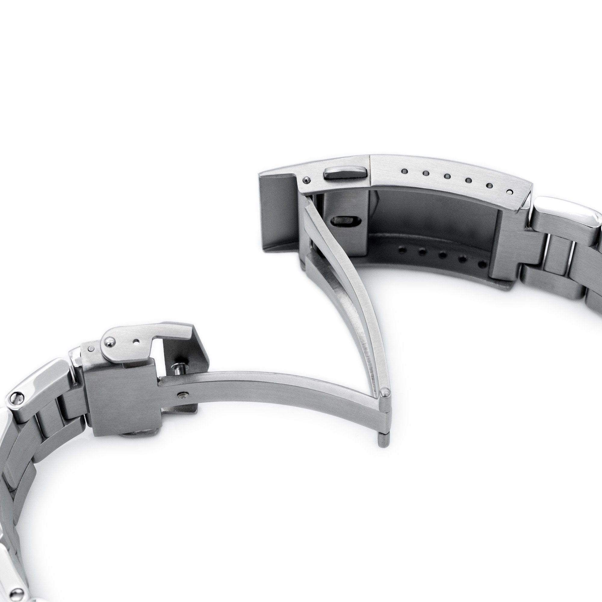 MiLTAT Metal Watch Band Compatible with Seiko 62MAS SPB071 SPB053 SPB051 20mm Super O Boyer
