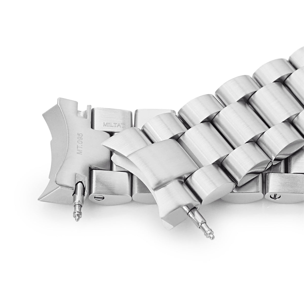 20mm Endmill 316L Stainless Steel Watch Bracelet for Seiko SKX013 Brushed V-Clasp Strapcode Watch Bands