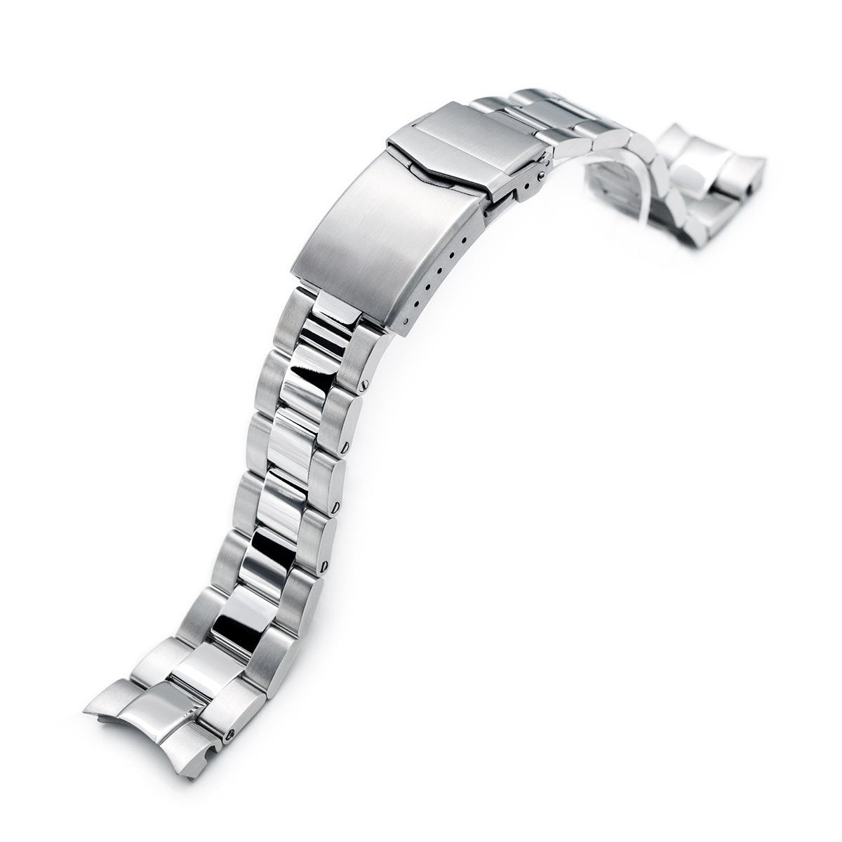 20mm Super-O Boyer watch band for Seiko Alpinist SARB017 (or Hamilton K.) V-Clasp Brushed & Polished Strapcode Watch Bands