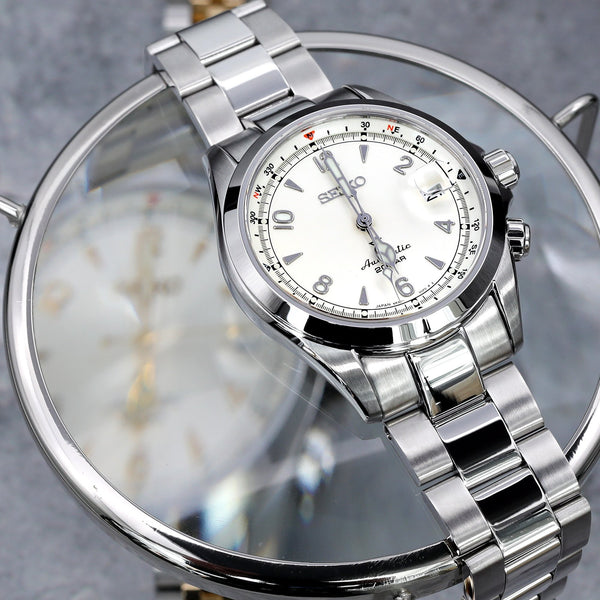 アルピニスト用SEIKO ステンレススチールベルト Seiko Alpinist SARB017 Curved End Super-J Louis Watch Bands
