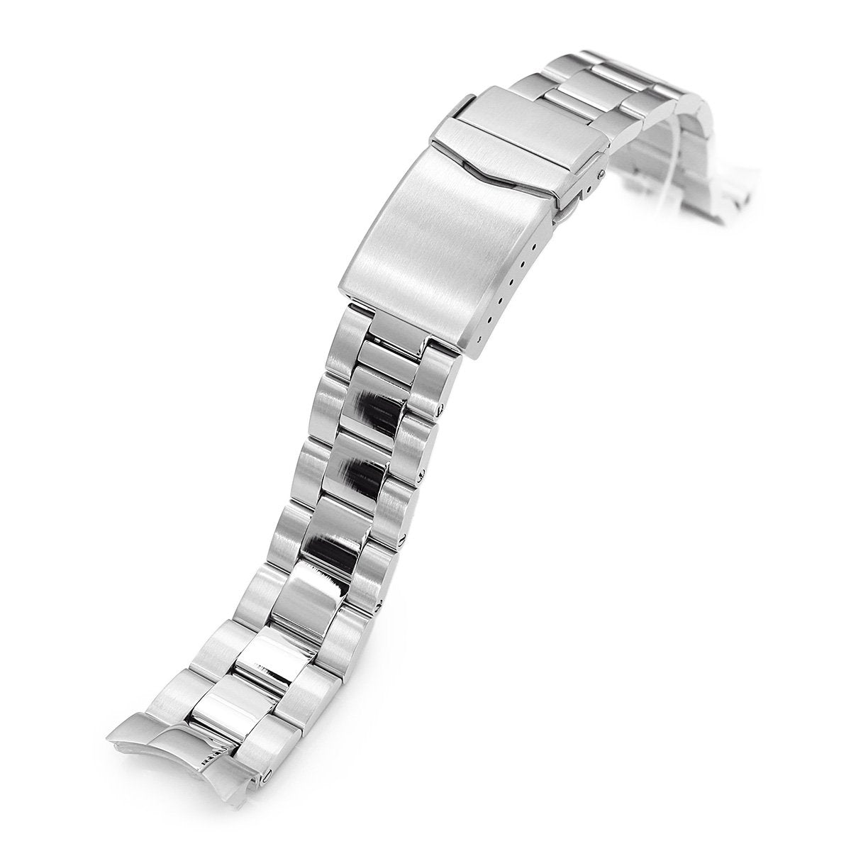 20mm Super-O Boyer 316L Stainless Steel Watch Bracelet for Seiko SARB033 Brushed and Polished V-Clasp Strapcode Watch Bands