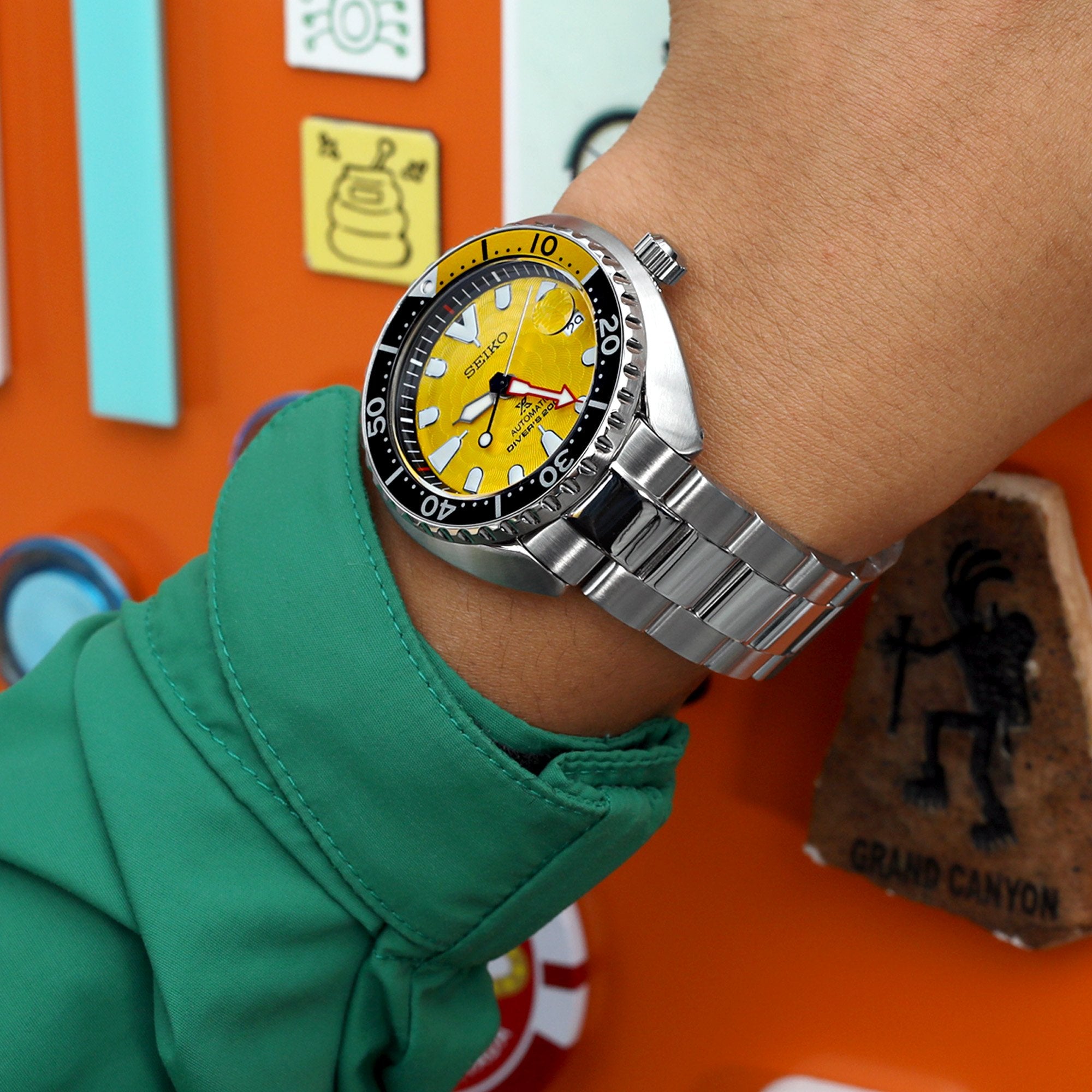 Seiko Mini Turtle Seiko Zimbe Dial Seiko Mini Turtle SRPC35 3D O