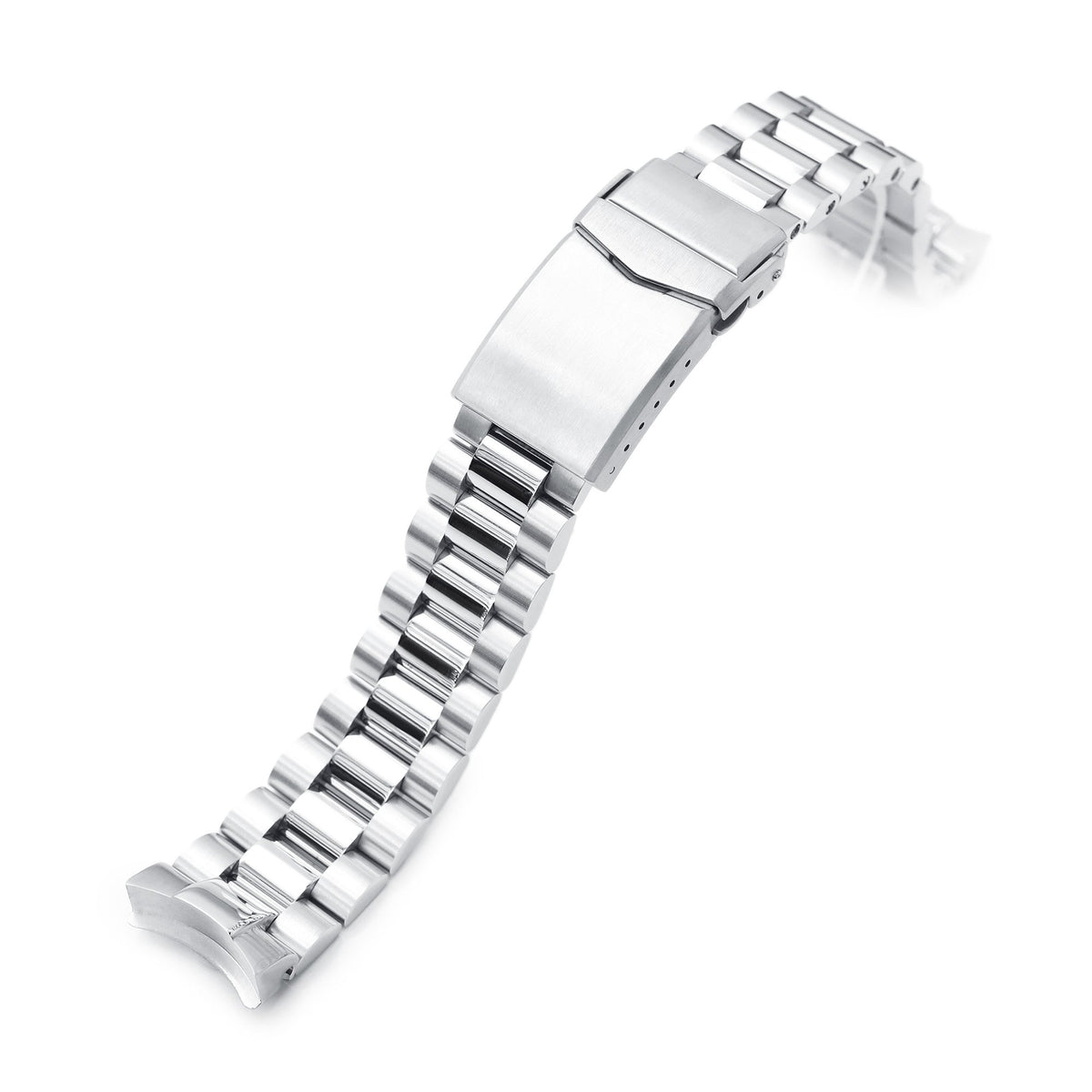 20mm Endmill 316L Stainless Steel Watch Bracelet for Seiko SKX013 Brushed and Polished V-Clasp Strapcode Watch Bands
