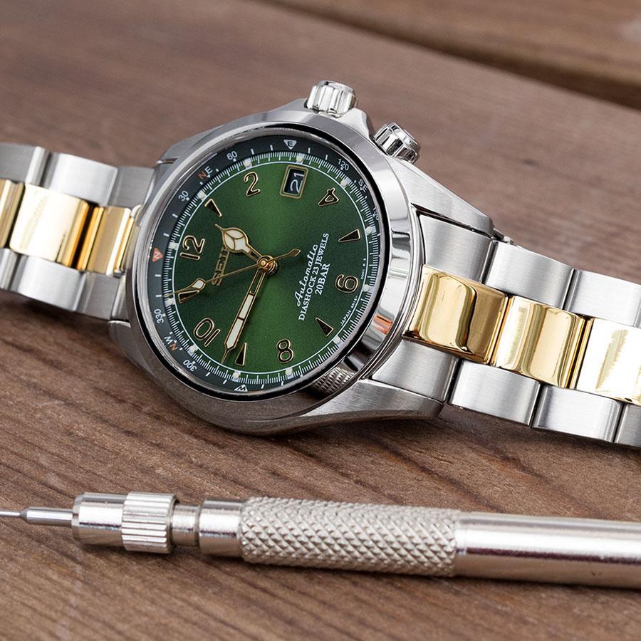 MiLTAT 20mm Super Boyer Watch Band for Seiko Alpinist SARB017 SBDC087 SBDC091, Man's size, Stainless Steel, Agate, Stainless Steel, Agate MiLTAT 20mm Super Boyer Watch Band for Seiko Alpinist SARB017 SBDC087 SBDC091, Man's size, Stainless Steel, Agate, Stainless Steel, Agate