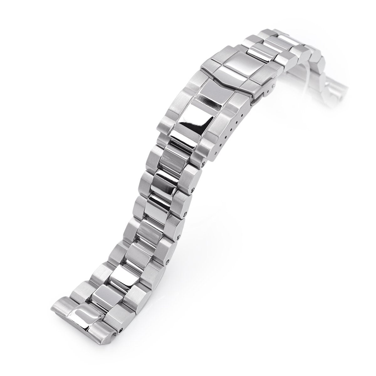 22mm Hexad 316L Stainless Steel Watch Band for Seiko New Turtles SRP777 &amp; PADI SRPA21 Polished &amp; Brushed SUB Clasp Strapcode Watch Bands