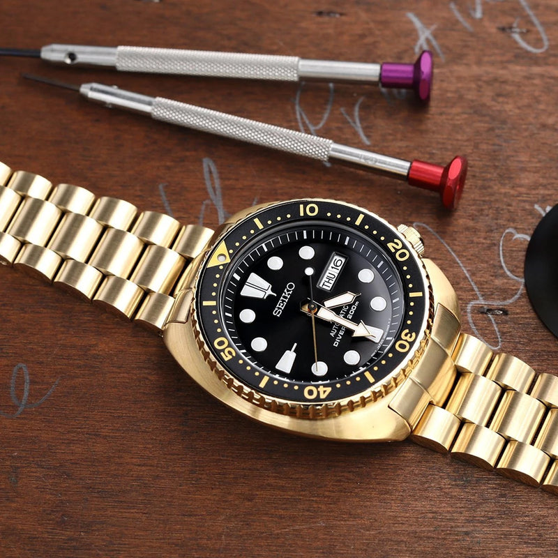 Seiko Mod new Turtles SRP777 Curved End Endmill Bracelet Strapcode