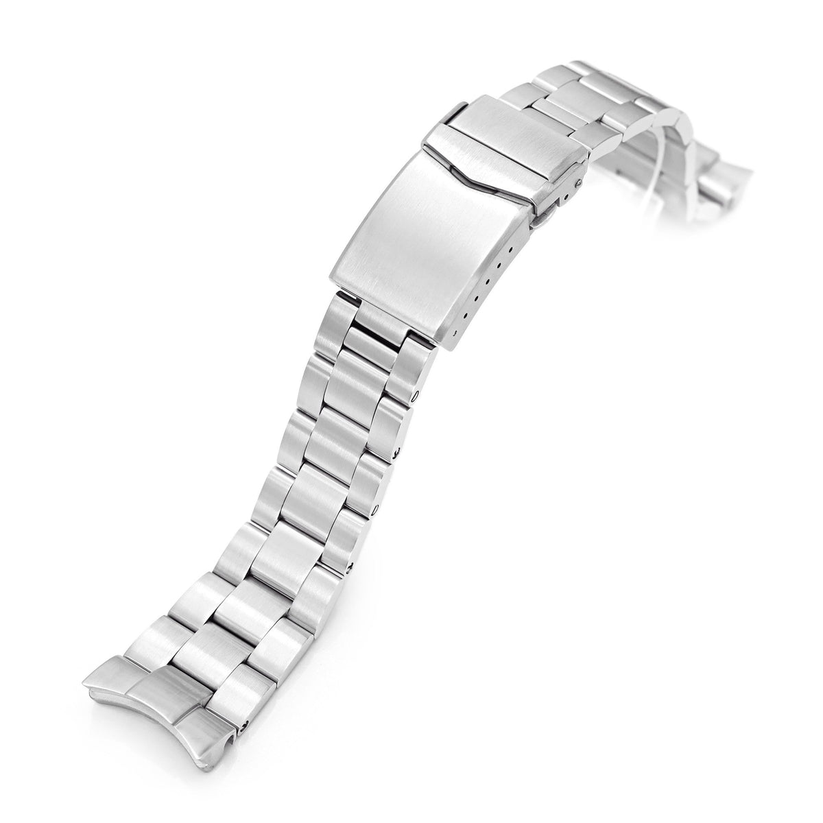 22mm Super-O Boyer 316L Stainless Steel Watch Bracelet for Orient Triton Brushed V-Clasp Strapcode Watch Bands