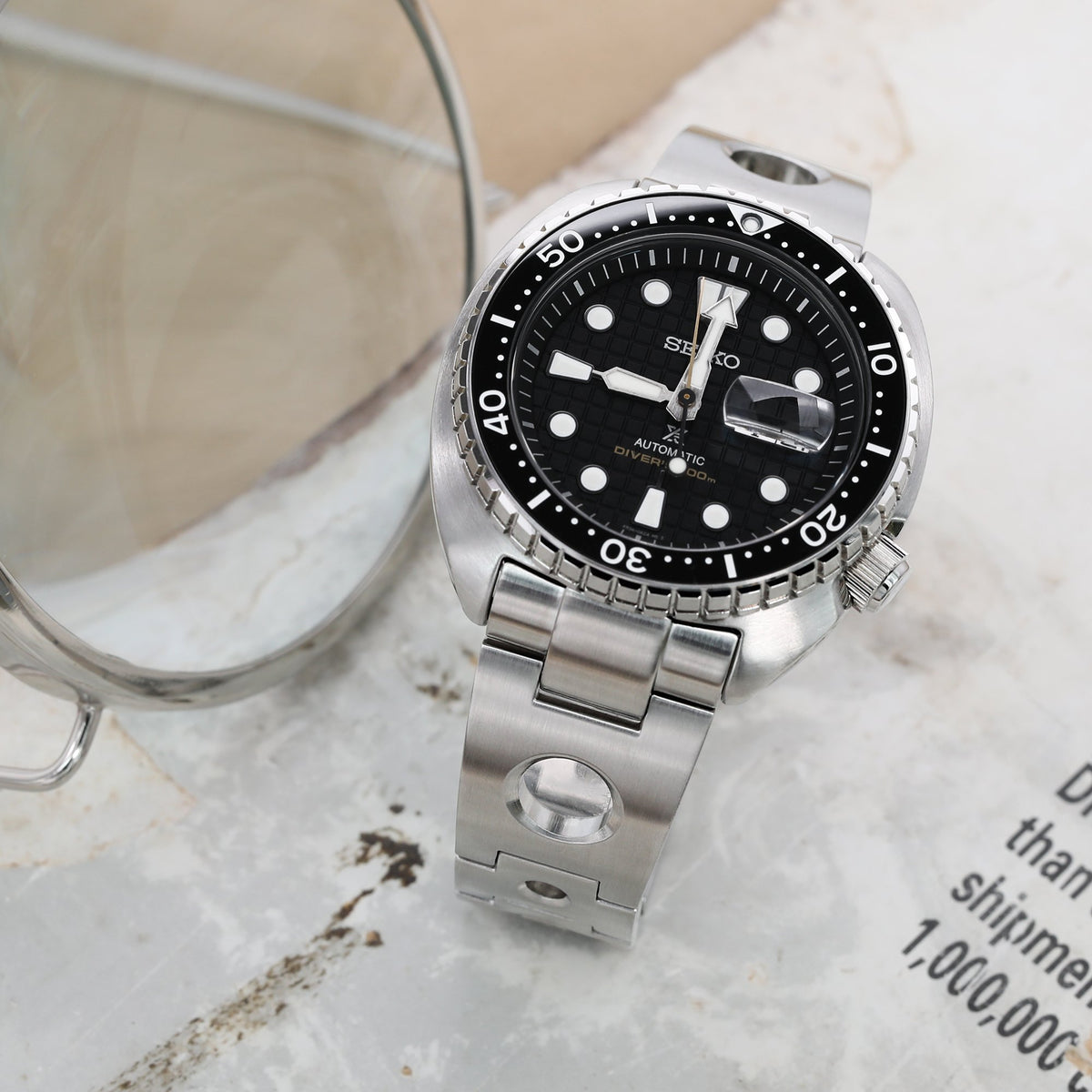 Seiko Mods New Turtle SRP777 Rollball Curved End Watch Band| Strapcode