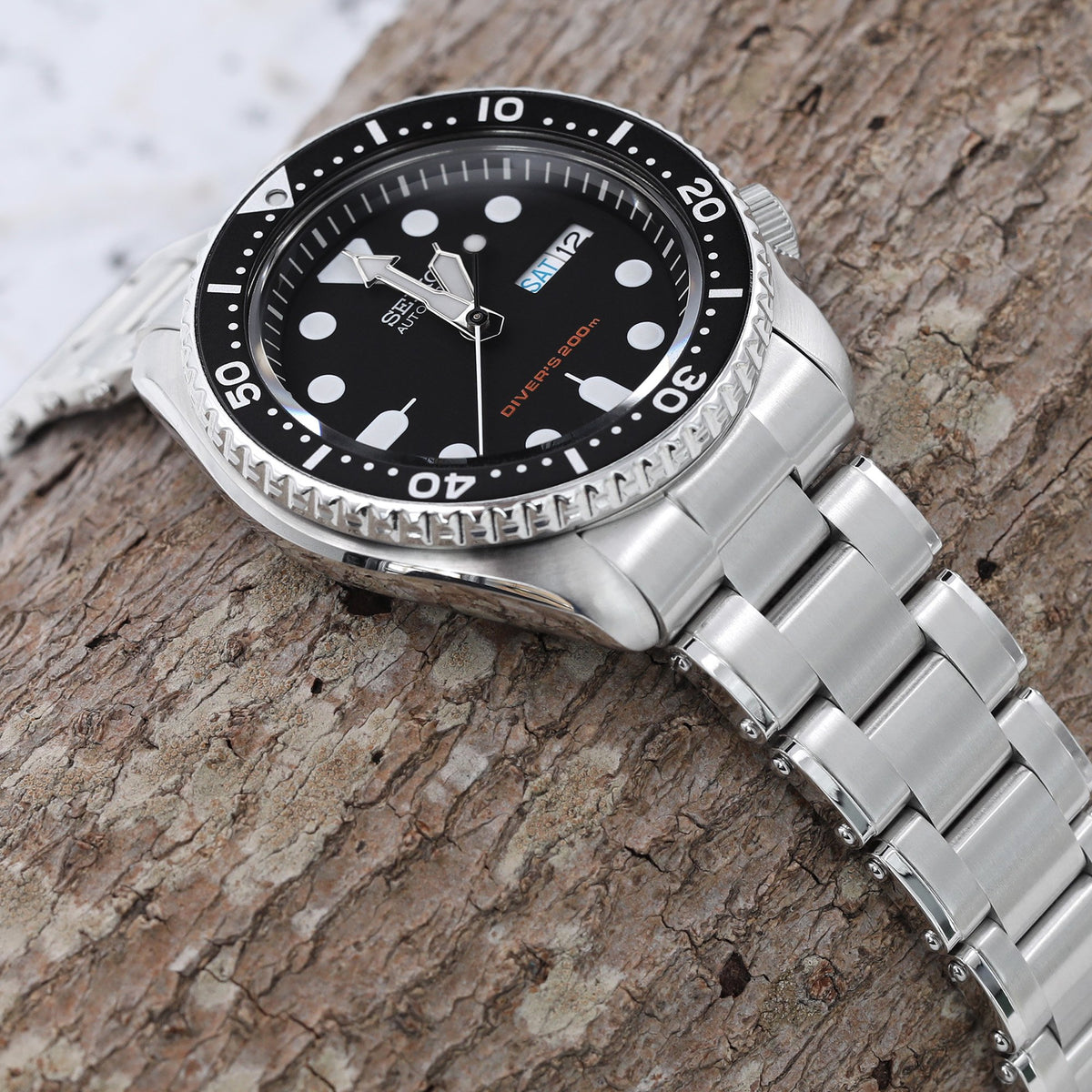 Seiko Mod SKX007 SKX009 Curved End Metabind Bracelet Strapcode