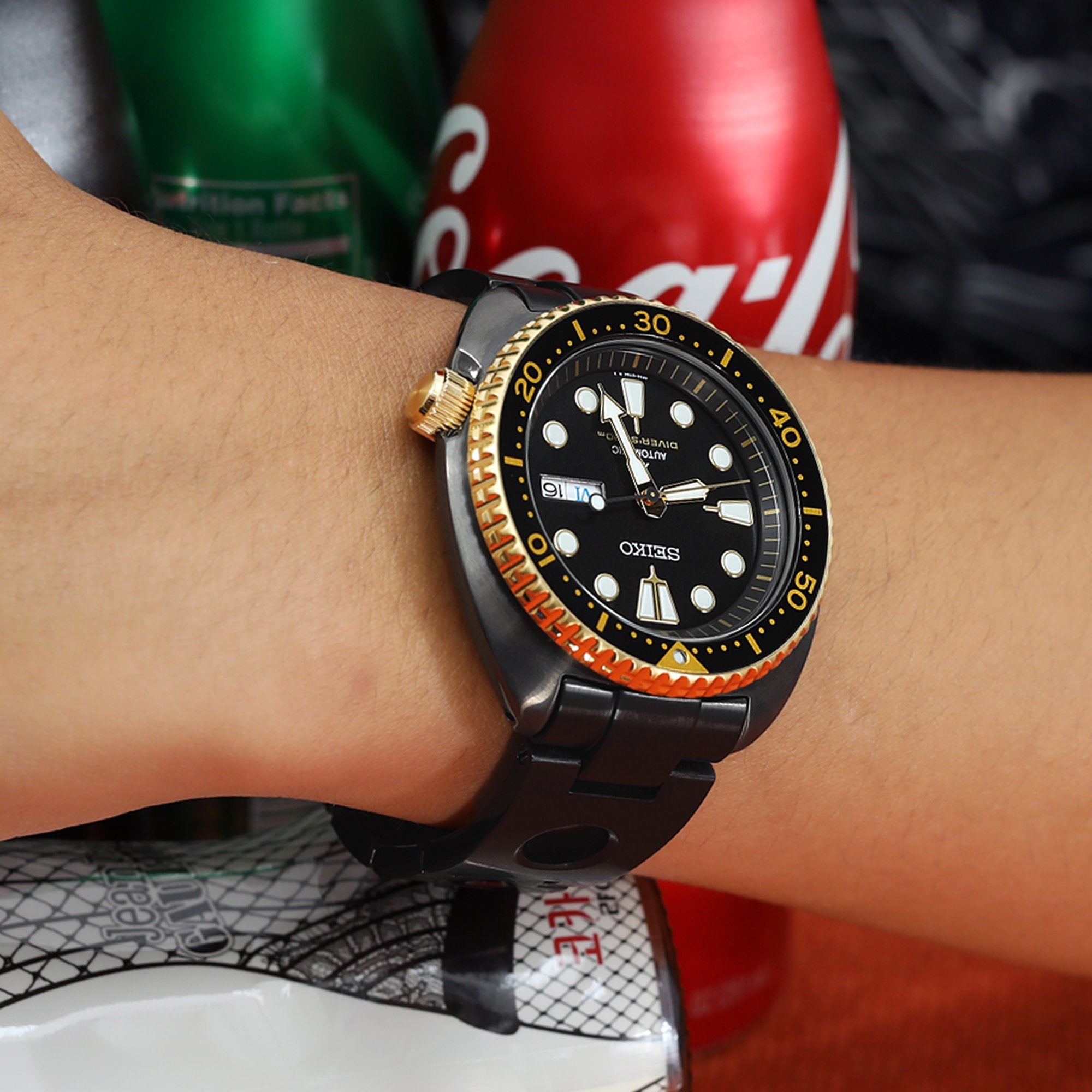 SEIKO Prospex King Turtle SRPE03 w/ Strapcode Jubilee Bracelet