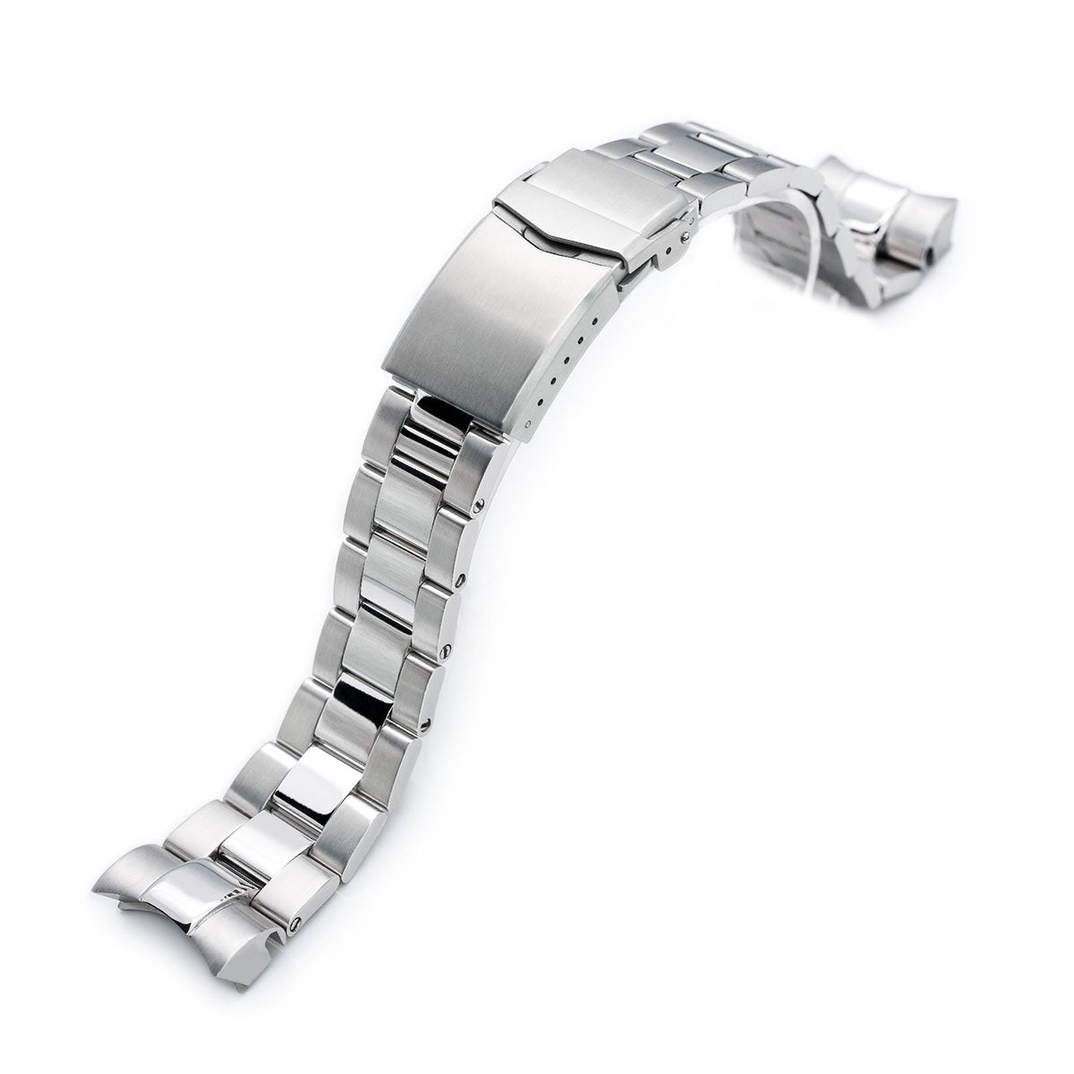 22mm Super-O Boyer 316L Stainless Steel Watch Bracelet for TUD BB V-Clasp Brushed &amp; Polished Strapcode Watch Bands