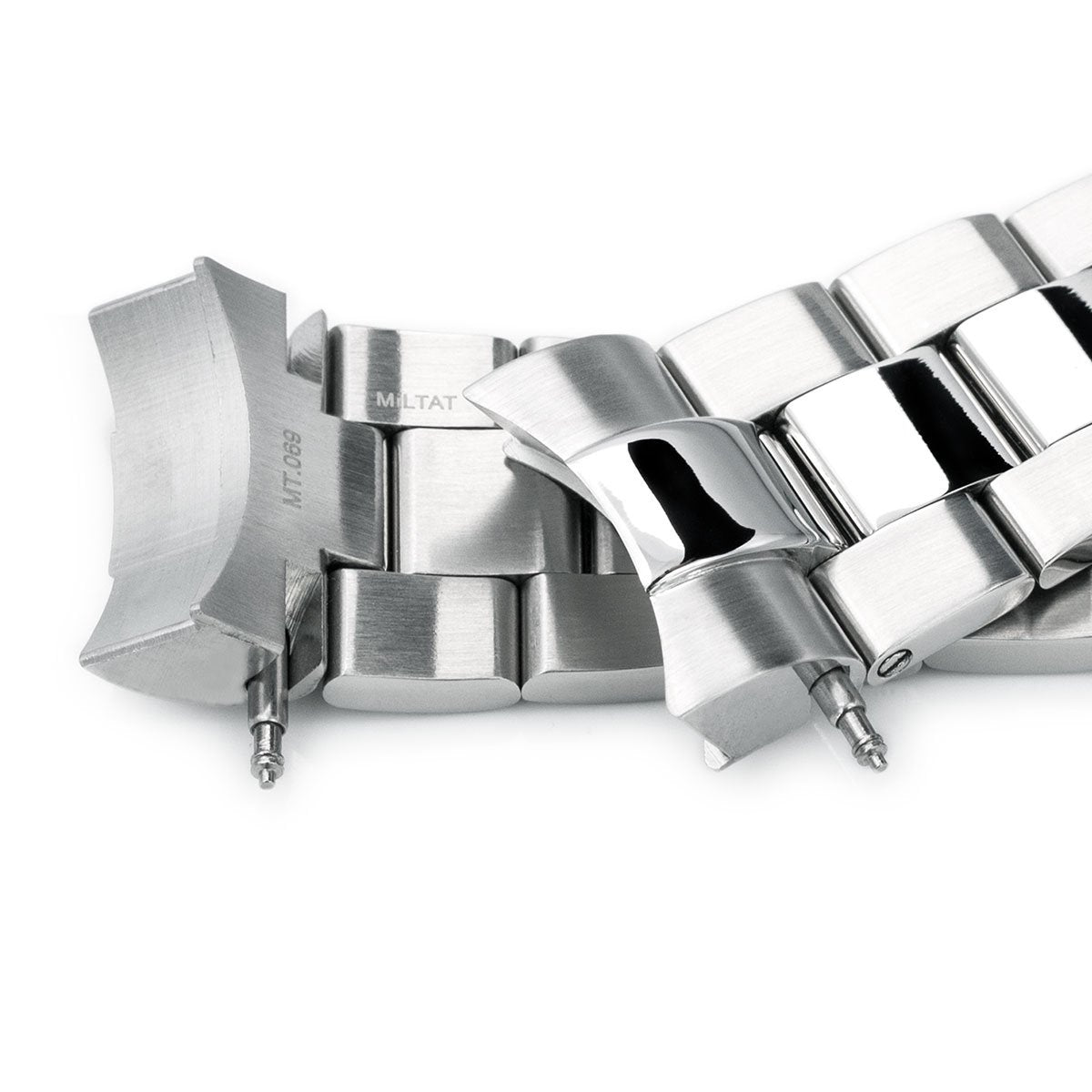 22mm Super-O Boyer 316L Stainless Steel Watch Bracelet for TUD BB V-Clasp Brushed & Polished Strapcode Watch Bands