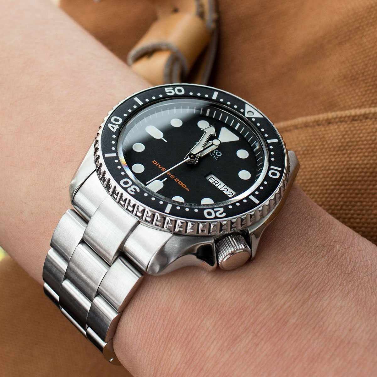 Seiko Mod Seiko SKX007 Stainless Bracelet Boyer | Strapcode