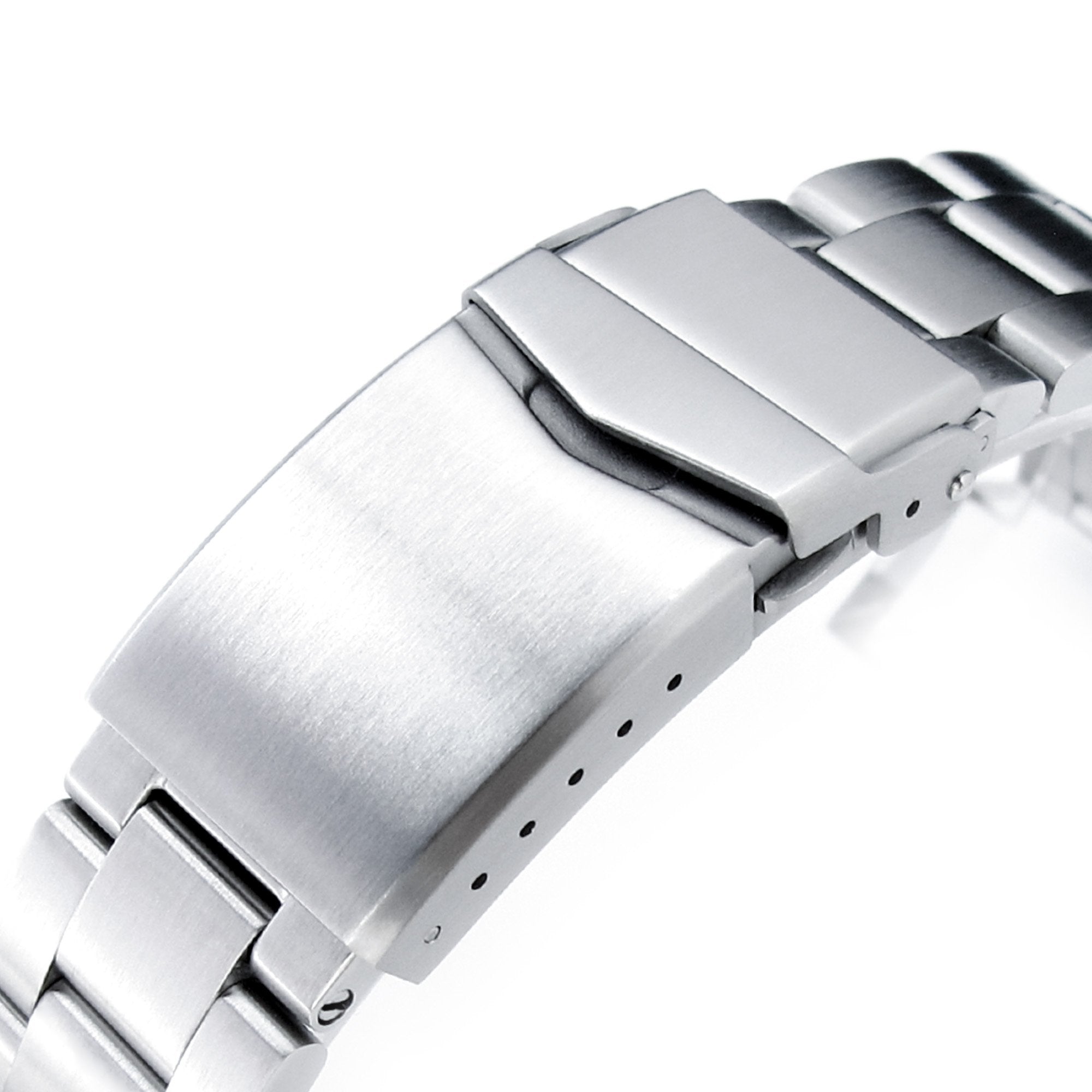 22mm Super-O Boyer 316L Stainless Steel Watch Bracelet for Seiko 6309-7040 Brushed V-Clasp Strapcode Watch Bands